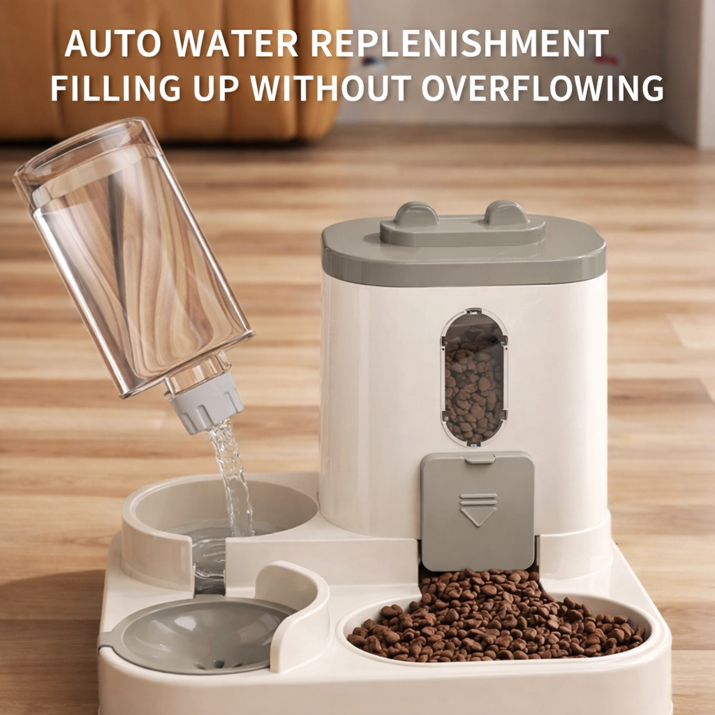 2-in-1 Automatic Cat Feeder & Water Dispenser