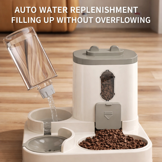 2-in-1 Automatic Cat Feeder & Water Dispenser