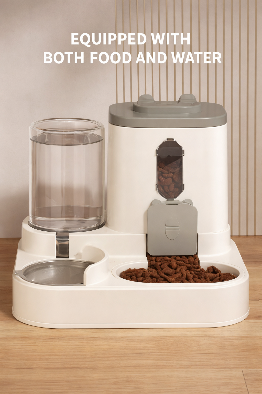 2-in-1 Automatic Cat Feeder & Water Dispenser