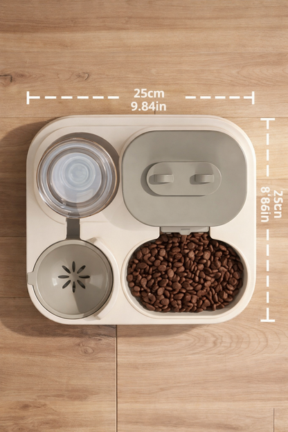 2-in-1 Automatic Cat Feeder & Water Dispenser